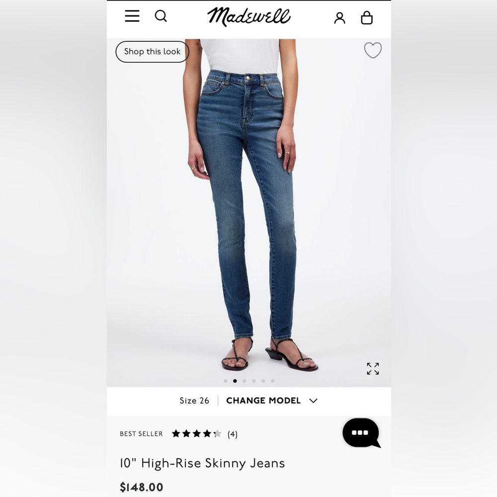 Madewell Classic Blue Skinny Jeans
